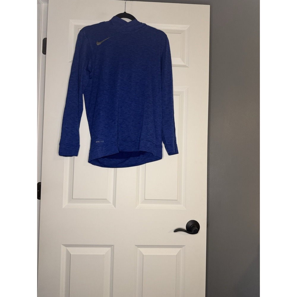 Nike Quarter Zip Long Sleeve With Good Blue Heathered Small Men's